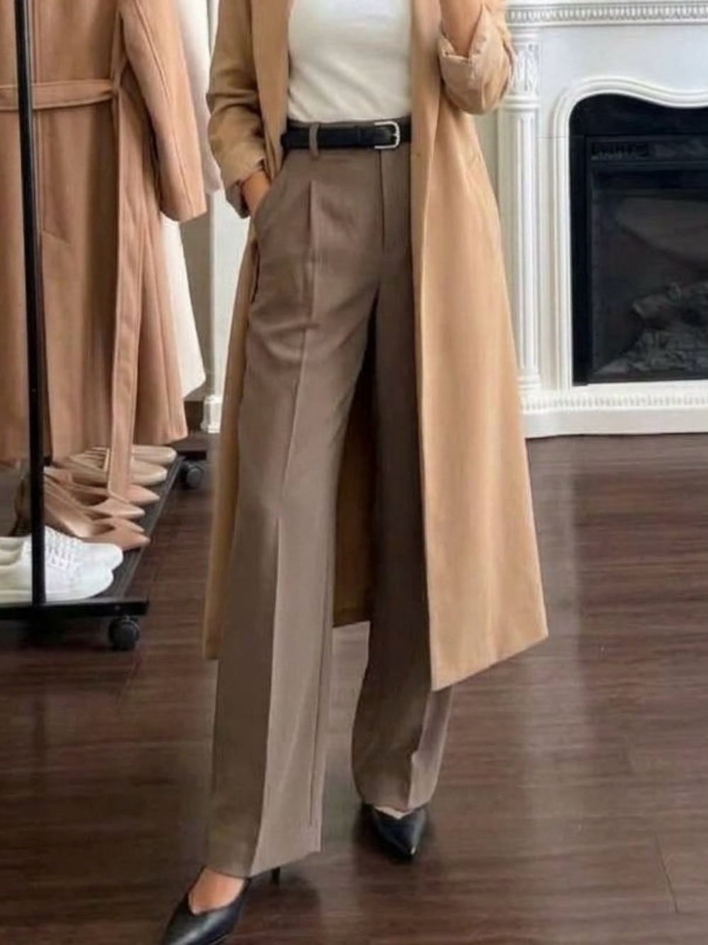 Aritzia Wilfred Effortless Pants 4 Tall Brown Shitake
